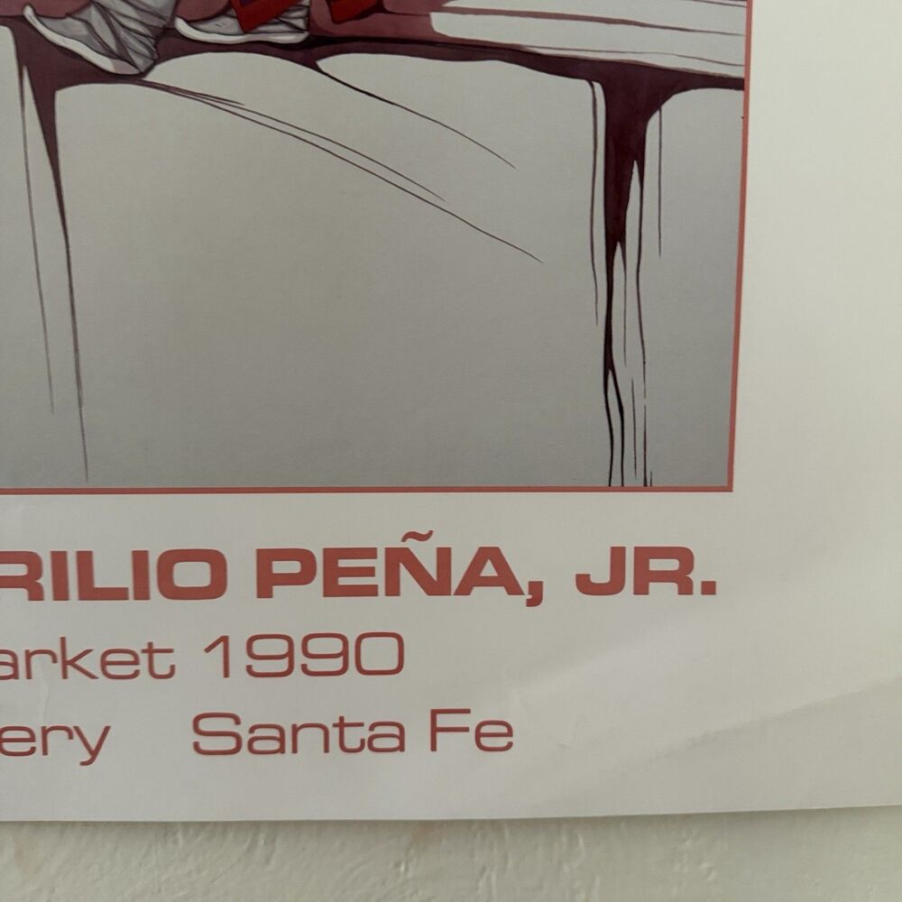 Amado Pena Art Print Poster Lot 34x24” 1990 1991 Indian Market Walk America - Picture 7 of 16